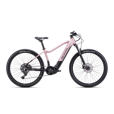 CTM Ruby Pro 27,5 női E-bike matt fekete / fényes antik rózsaszín