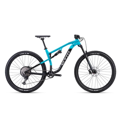 CTM Skaut 3.0 férfi Fully Mountain Bike matt lagunakék / fekete