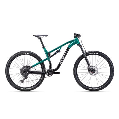 CTM Skaut 1.0 férfi Fully Mountain Bike matt fekete / gyöngyház sötétzöld