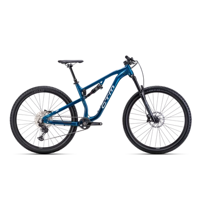 CTM Skaut 4.0 férfi Fully Mountain Bike selyemfényű tengerkék / ezüst