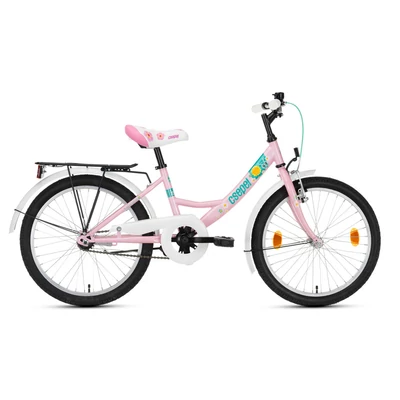 Csepel HAWAII 20&quot; GR 2023 Gyerek Kerékpár lila virág minta