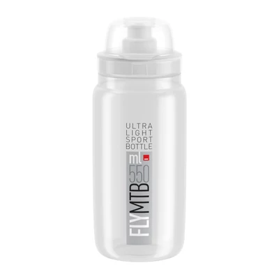Elite Kulacs Fly Mtb Átlátszó/Szürke Logo 550ml