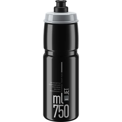 Elite Kulacs Jet Fekete/Szürke Logo 750 ml