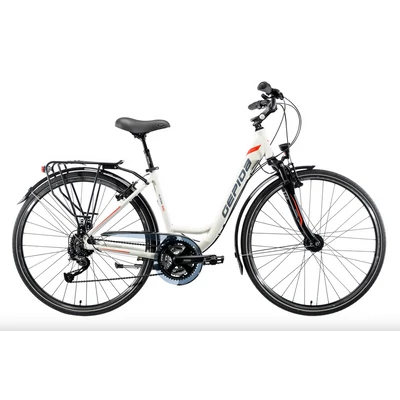 Gepida Alboin 300 28 W 24S női Trekking Kerékpár gyöngyfehér