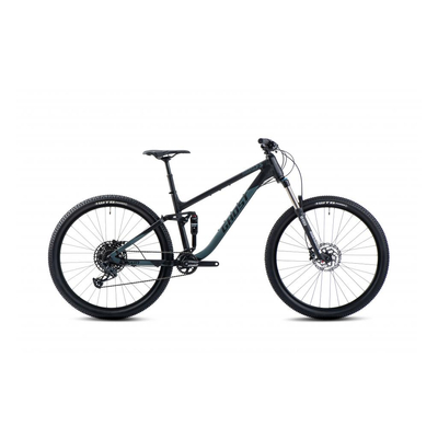 Ghost Kato FS Essential 27.5 2022 férfi Fully Mountain Bike Black/Green Matt