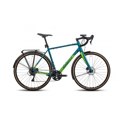 Ghost Road Rage EQ férfi Gravel Kerékpár Blue Green/Lime Green