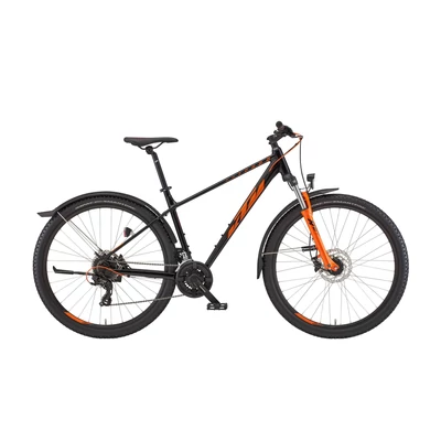 KTM Chicago Street 27 2023 férfi Mountain Bike flaming black (orange)