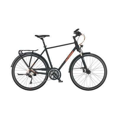 KTM Life 1964 2022 férfi Trekking Kerékpár black matt (chrome orange)