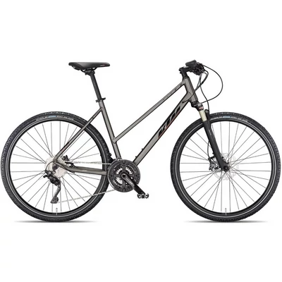 KTM X-Life Race 2023 női Cross Kerékpár machine grey matt (black glossy + orange glossy)