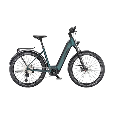 KTM Macina Aera 771 LFC 2023 unisex E-bike green purple flip matt (black+orange)