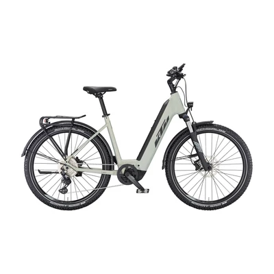 KTM Macina Aera 571 LFC 2023 unisex E-bike dew silver matt (black+orange)