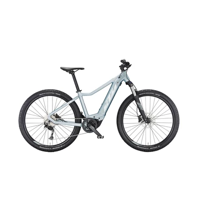 KTM Macina Race 572 Glorious női E-bike azzurro silver matt (white-lemon)