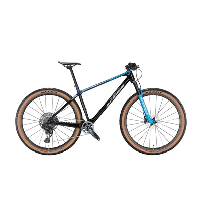 KTM Myroon Prime 2023 férfi Mountain Bike carbon(trans blue+chrome+blue)
