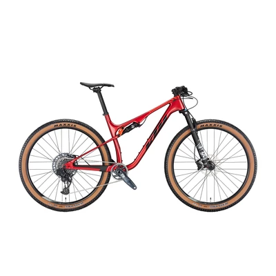 KTM Scarp Elite AXS 2023 férfi Fully Mountain Bike chrome red (black+fire orange)