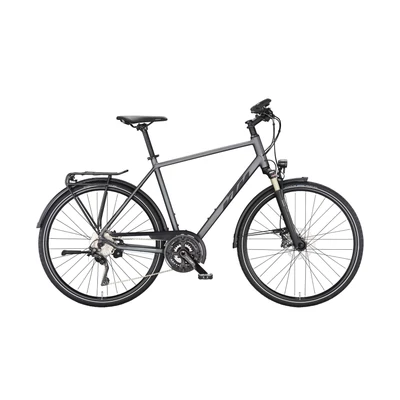 KTM Life Style 2023 férfi Trekking Kerékpár steel grey matt (black+red)