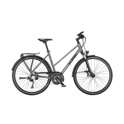 KTM Life Style 2023 női Trekking Kerékpár steel grey matt (black+red)