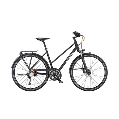 KTM Life 1964 2023 női Trekking Kerékpár black matt (chrome + chrome orange)