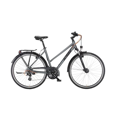 KTM Life Joy 2023 női Trekking Kerékpár steelgrey matt (black+orange)