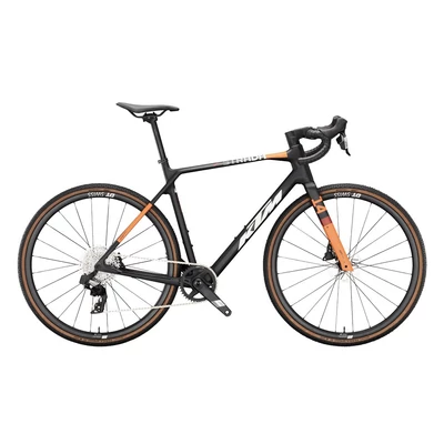 KTM X-Strada Master 2024 férfi Gravel Kerékpár carbon matt (white-orange)