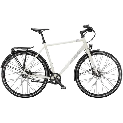 KTM Kent 11 Belt 2024 férfi Trekking Kerékpár Opal White Matt (Grey)