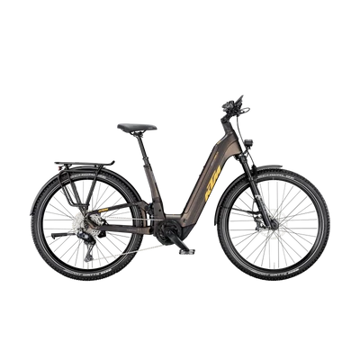 KTM Macina Aera Fs Prime Lfc 2025 unisex E-bike Ol. Pearl+Matt Blk (Blk+Lime)