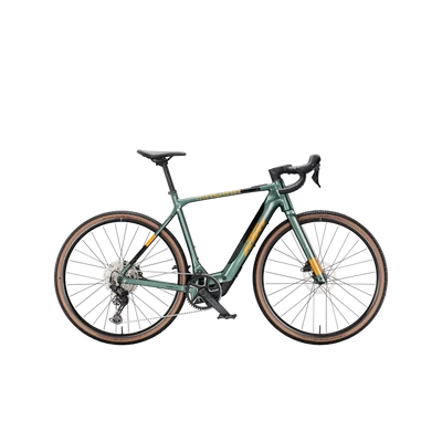 KTM Macina Gravelator Sx 20 2025 férfi E-bike Oxygen Green (Fresh Orange)
