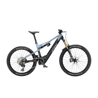 KTM Macina Prowler Prestige 2025 férfi E-bike Blue+Met. Blk Matt (Grey+Gold)