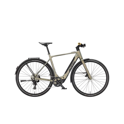 KTM Macina Urbanator Sx 2025 férfi E-bike Olive Pearl Matt (Black+Amber)