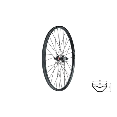 Kellys Fűzött hátsó kerék KLS VALOR 3 DSC R, 28/29, black