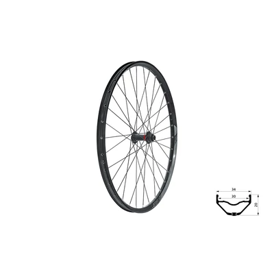 Kellys Fűzött első kerék KLS VALOR 3 DSC F, 27,5, black