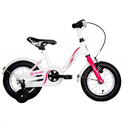 Koliken 12&quot; Kid Bike kontrás Gyerek Kerékpár fehér-pink