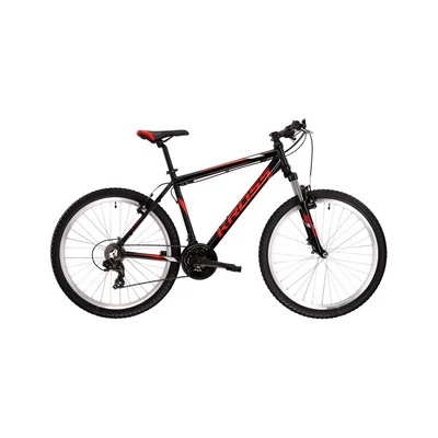 Kross Hexagon 26 2021 férfi Mountain Bike fekete-piros-grafit