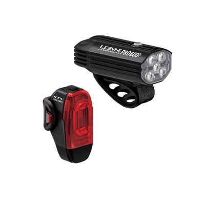 Lezyne Lámpa Szett Fusion Drive Pro 600+ / KTV Drive Pro+ Pair Satin Black / Black (1-Led-39P-V137)