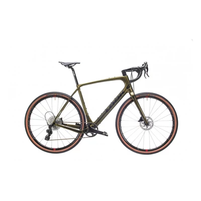 LOOK 765 Gravel RS Ekar 1X13 Fulcrum Rapid Red 500 férfi Gravel Kerékpár metallic hope green satin