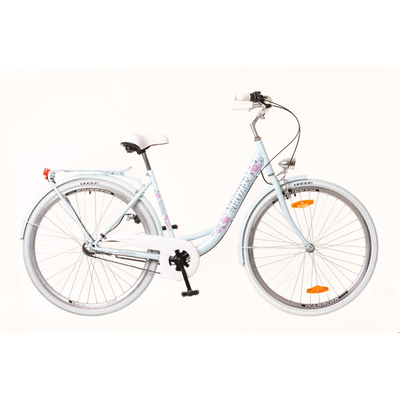 Neuzer Balaton Premium 26 N3 női City Kerékpár babyblue-kék-barna