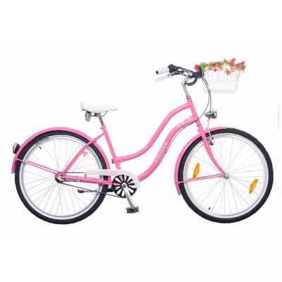 Neuzer Picnic női Cruiser Kerékpár pink/fehér