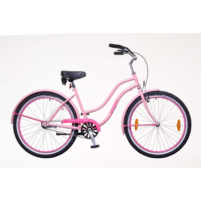 Neuzer Sunset női Cruiser Kerékpár rózsaszín-magenta