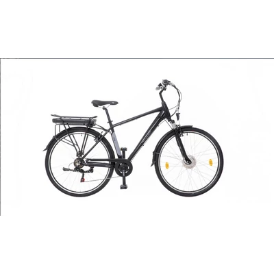 Neuzer E-Trekking Zagon MXUS teleszkópos villával férfi e-bike matt fekete-szürke