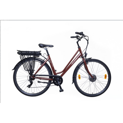 Neuzer Hollandia Basic acél női E-bike barna-fehér