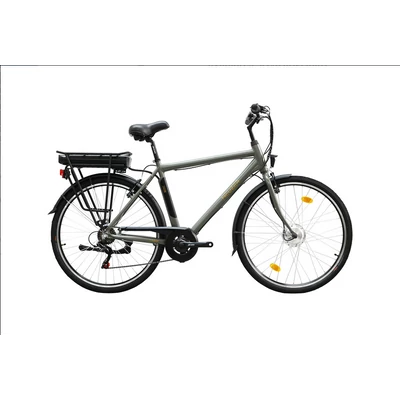 Neuzer Parma E-Trekking BAFANG nyomaték szenzoros férfi E-bike matt zöldes szürke-arany-fekete