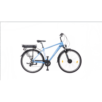 Neuzer Parma E-Trekking BAFANG teleszkópos nyomaték szenzoros férfi E-bike matt kék-fehér