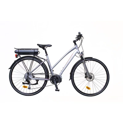 Neuzer Menton női E-bike ezüst/piros- szürke SHIMANO STEPS
