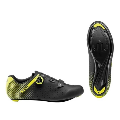 Northwave Core Plus 2 Országúti Cipő fekete-fluo sárga