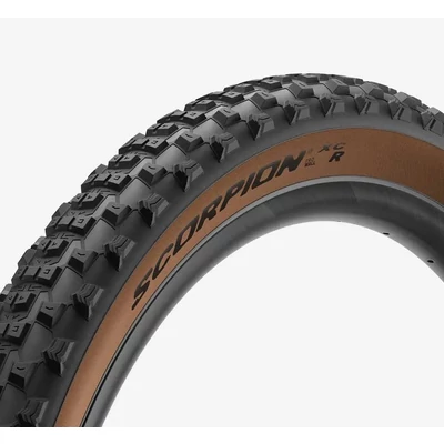 Pirelli Külső Scorpion™ MTB R XC Calssic 120 TPI Defektvédelem: ProWall Tubeless ready(belső nélküli) fold. 29&quot; x 2,2 fekete/beige