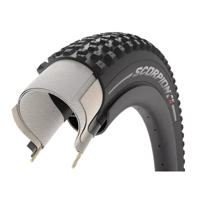 Pirelli Külső Scorpion™ MTB H XC Calssic 120 TPI Defektvédelem: ProWall Tubeless ready(belső nélküli) fold. 29&quot; x 2,2 fekete/beige