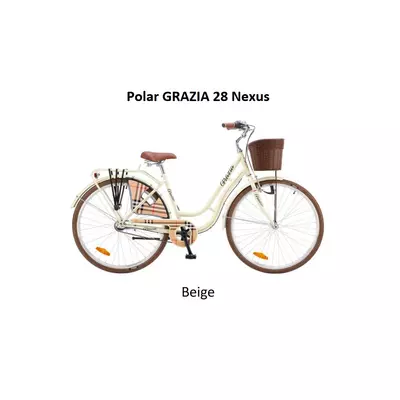 Polar Grazzia 28 Nexus 3 női City Kerékpár bézs