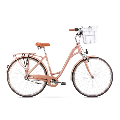 Romet Art Deco Eco 2022 női City Kerékpár matt rózsaszín