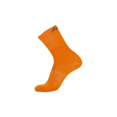 Santini Wool Fluo Orange zokni XS
