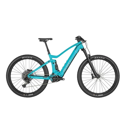 SCOTT Strike eRIDE 940 férfi Fully Mountain Bike cerulean blue-black-silver
