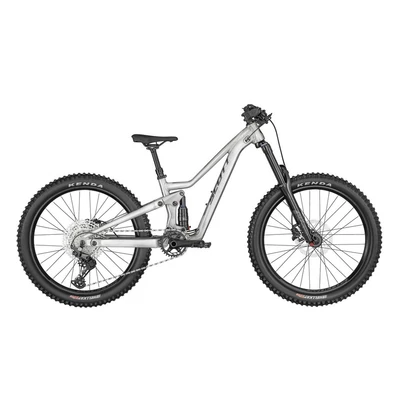 SCOTT Ransom 400 fully Gyerek Kerékpár 24 cool raw alloy-black